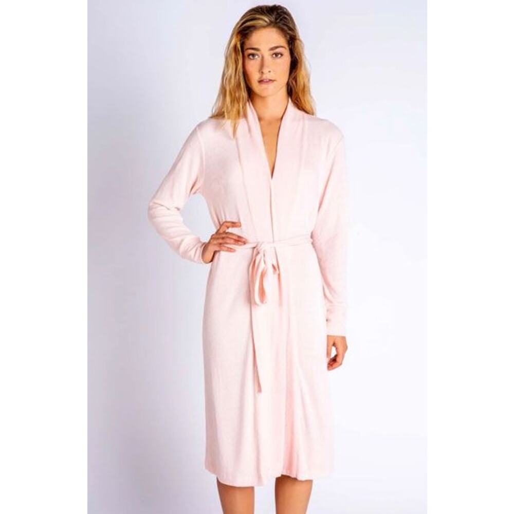 P.J. Salvage Textured Basics Luxe Soft Robe Light Pink Size Small